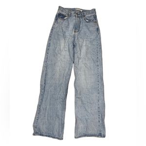 wide leg high waisted jeans